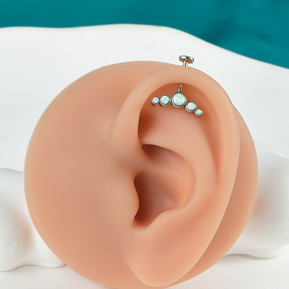 1ชิ้นเหล็กผ่าตัด CZ อัญมณีโอปอ - Body Jewelry Surgical Steel บทวิจารณ์และราคา